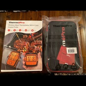 ThermoPro Long Range Wireless Meat Smoker Thermometer and Case